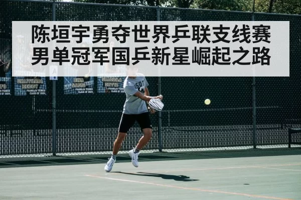 陈垣宇勇夺世界乒联支线赛男单冠军国乒新星崛起之路